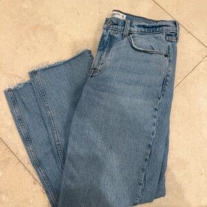 Abercrombie & Fitch Mid Rise 90s Straight Leg Jeans